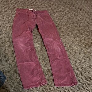 Men's Burgundy Pants